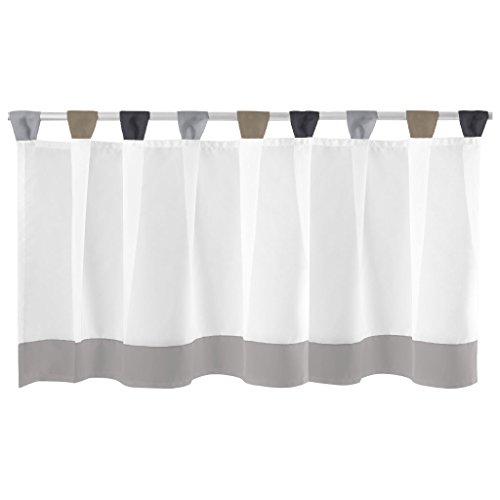 Bistrogardine mit Schlaufen ca. 150×45 cm Auswahl: grau – schwarz - 2
