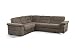 Produktbild CAVADORE Ecksofa Tuluza / Moderne Couch mit Spitzecke / 262 x 87 x 233 / Braun