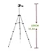 Tygot Adjustable Aluminium Alloy Tripod Stand Holder for Mobile Phones & Camera,...