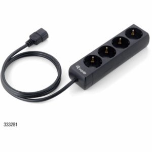 equip USV Steckdosenleiste 4-fach Schuko/C14 schwarz
