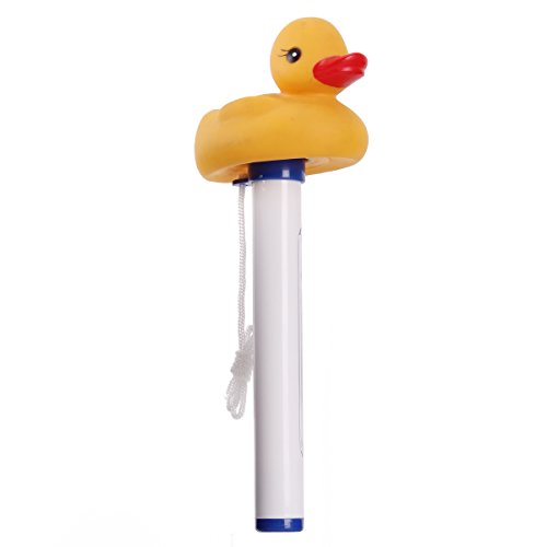 UNIQUEBELLA Pool Thermometer Ducks Poolthermometer Pool Schwimmbad rund Schwimmbecken - 3