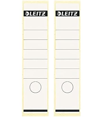 Leitz Self-Adhesive Spine Labels For Folders – 50mm Spine, Red, Pack Of 10 - View #5