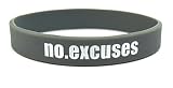 Fitness y Culturismo Pulsera No Excuses Entreno Deporte Fitness Gimnasio Estilo de Vida CrossFit Accesorios Silicona Goma Cinta Elástica Unisexo Nuevo