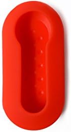 Silicone Car Key Cover for Fiat Grande Punto Evo Panda Bravo Stilo 500 L and Lancia Y Delta Musa, keyrings, gift idea (RED)