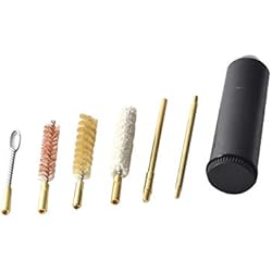 LSB-Hunting, 7pcs / Set pour Outils de Nettoyage de Pistolet Professionnel de Pistolet Format Poche pour Pistolets Cal.38/357 / 9mm Accessoires de Chasse