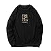 Produktbild Sannysis Herren Slim Fit Pullover Bluse Tops Basic Kapuzenpullover Sweatjacke Männer Herbst Brief Print Langarm Pullover
