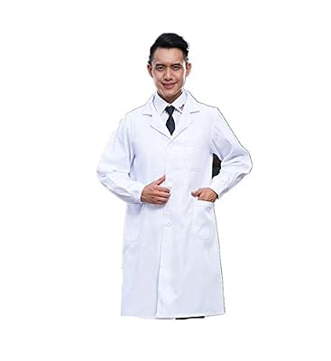 Yezelend Blouse Blanche de Laboratoire pour Chimie étudiant et Lycéen Pigment (XL, Hommes)