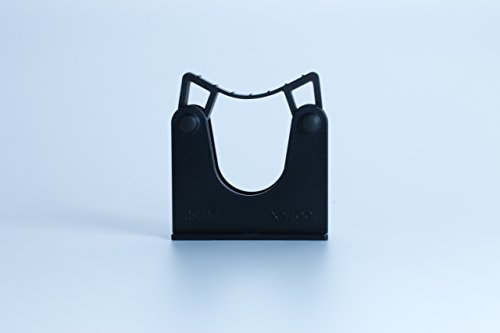 Aluminium Wandschiene 50cm mit 3 Sück Toolflex Gerätehalter für Werkzeug, Besen, Schaufel Gartengeräte - 4