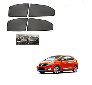 Kozdiko Premium Custom Fit Car Sun Shades Fix Curtains Non Magnetic Mesh Compatible for Honda New Jazz