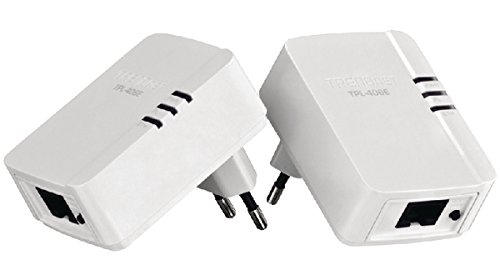Preisvergleich Produktbild TRENDnet 500Mbps Kompakt Powerline AV Adapter Kit , TPL-406E2K
