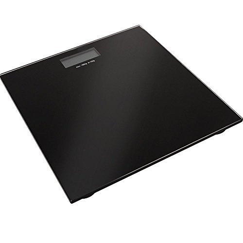 Black Digital LCD Bathroom Weighing Platform Scales Electronic Scale 180kg by DURSHANI