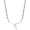 DISHIS 14/18K Yellow/White/Rose Yellow Gold and Diamond Tanmaniya Mangalsutra for Women