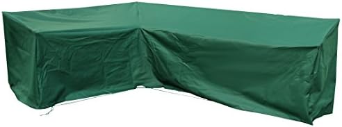 Sandbanks Large Modular L Shape Sofa Cover in Green for Outdoor Garden