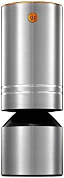 SOYA Car Air Purifier Ionizer for Car Home Office with 12V Adapter Cigarette Smoke Bacteria Odor Smell Off-gas Gasoline Duster Air Cleaner (Silver)