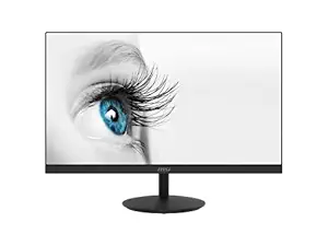 MSI 27 inch IPS Monitor - Full HD (1920x1080), Less Blue Light, Anti-Flicker, Anti-Glare, Tiltable Display, Display Kit, Built-in Speakers, for Learning & Working at Home - MP271, Black