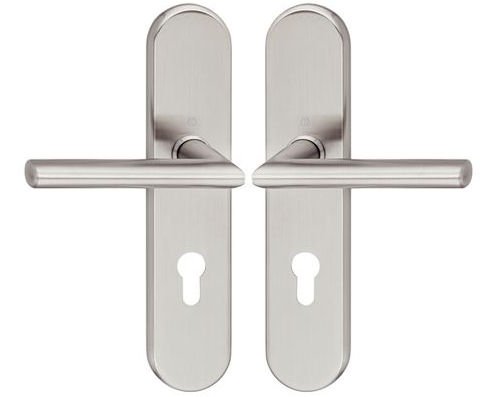 Preisvergleich Produktbild HOPPE-Edelstahl-Schutz-Beschlag für HAUSTÜREN Modell Stockholm BEIDSEITIG DRÜCKER