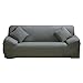Produktbild DIFEN Sofa-Schonbezug, elastisch, Polyester, Spandex, für 1/2 / 3/4 Sitzer, Polyester-Mischgewebe, grau, 3 Seater / 74"-90"