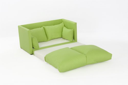 Leanne Sofa Bed in LIME Cotton Drill
