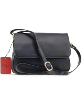 Umhängetasche Leder von Gigi - GRÖßE: B: 25 cm, H: 18 cm, T: 6,5 cm