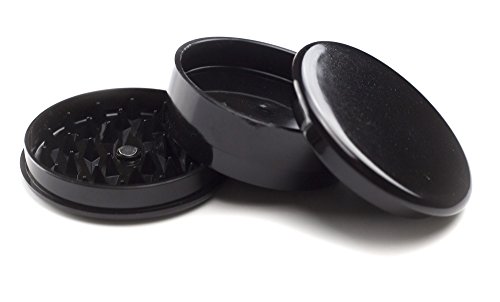 Kunststoff Kräuter Magnetverschluss Grinder 3 TEIL Shark Zähne verschiedene Farben schwarz - 3
