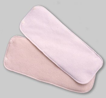 Mother-ease one-size snap-in liner white cotton