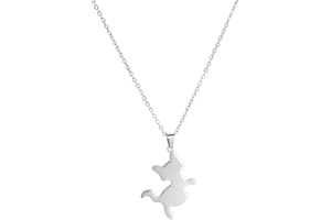 kkjoy Collares Colgantes Gato Lindo de Acero Inoxidable Collar con Encanto Animal Mejor Amigo Collar Gato Fans Joyas Regalos para Mujer Niña