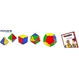 Miniland - Conexion: sólidos platónicos, 54 piezas en bote con asa (32117)