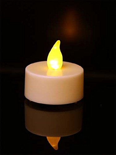 LED Teelicht Teelichter flackernd weiss inklusive Batterien , Hillfield® (32 Stück) - 3