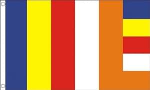 Religion Buddhismus buddhistische Flagge 6 m Girlande 22 cm x 15 cm (22