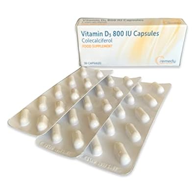 Vitamin D 800IU | Colecalciferol Capsules | 120 Capsules