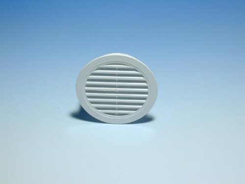 RUG 34-188 Mauerlüfter mit Stutzen 25 mm, grau, NW 100 mm Ø, mit regenabweise...