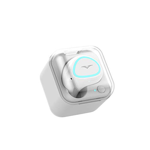 TUZE TZ9 HiFi Mini Wireless Bluetooth Earphone Portable Single Earbud Handsfree with Charging Box white