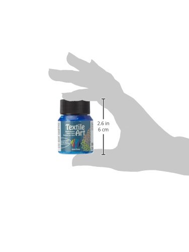 Nerchau 144418 – Textile Art Stoffmalfarbe für dunkle Stoffe 59 ml, Hellblau - 3