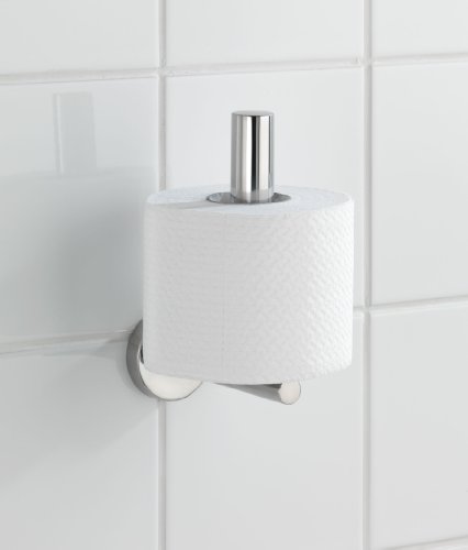 WENKO 20218100 Toiletten-Ersatzrollenhalter Bosio, Edelstahl rostfrei, 8 x 18 x 12.5 cm, Glänzend - 4