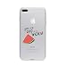 Produktbild licaso iPhone 8 Plus IP8+ Handyhülle TPU mit You Are one in a Melon Print Motiv - Transparent Cover Schutz Hülle Aufdruck Lustig Funny Druck