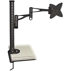 TooQ DB1023TN-B - Soporte de mesa giratorio e inclinable para monitores o TVs LED/LCD, (desde 13" a 23", hasta 15kg de peso por brazo, ajustable en altura hasta 415mm, inclinación +/-15º y giro 360º, VESA 75x75 / 100x100, color negro