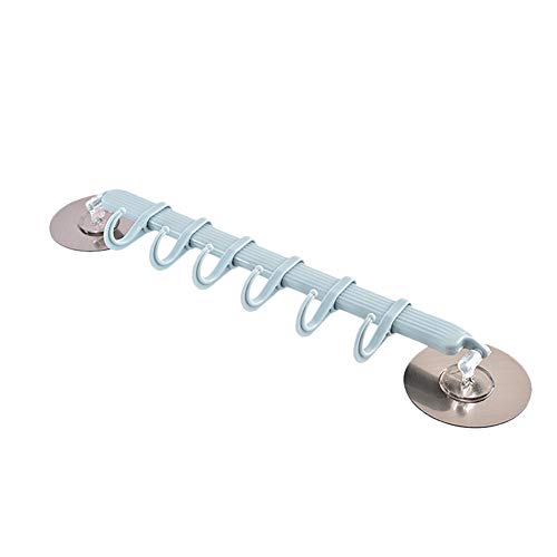 Preisvergleich Produktbild Hacoly klebehaken Haken Selbstklebend Stark Handtuchhaken Handtuch Kleiderhaken Ohne Bohren Drehbar Horizontale Reihe Robe Haken Wandhaken Für Wände Garderobe Tür Badezimmer Küche-Blau