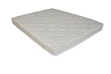 ABZ KM244-90706 Kindermatratze Laufgitter Polyetherschaum D25 Damast 70 x 90 x 6 cm, weiß