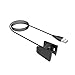 Produktbild Clip USB Ladekabel Uhr Ladegerät Portable effiziente Ladestation Dock Ersatz für Fitbit Charge 2 - schwarz