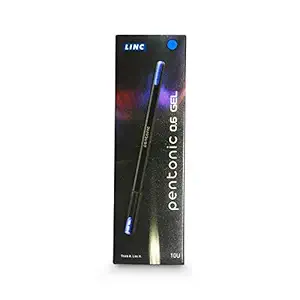 Linc Pentonic Gel Pen (Pack of 10, Blue Ink)