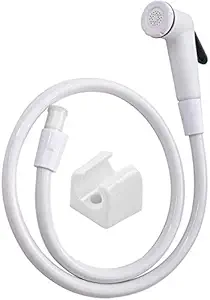 A to Z PVC Health Faucet Set with 1mtr PVC Flexible Tube/Wall Hook