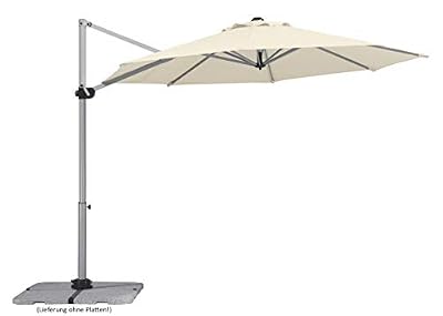 Schneider Parasol excentré Samos naturel octogonal, L.300 x l.300 cm