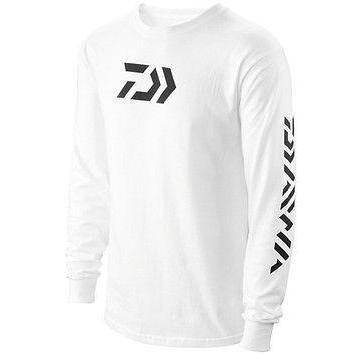 Preisvergleich Produktbild Daiwa 64052203 Vector Print Long Sleeve T-Shirt White, Large