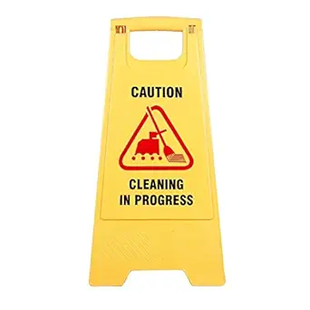 Mitrin cleaning progress sign board, Cleaning Sign Board, Cleaning in progress, Cleaning caution board, Safety Signs, caution standing board, caution board cleaning progress, caution sign board.