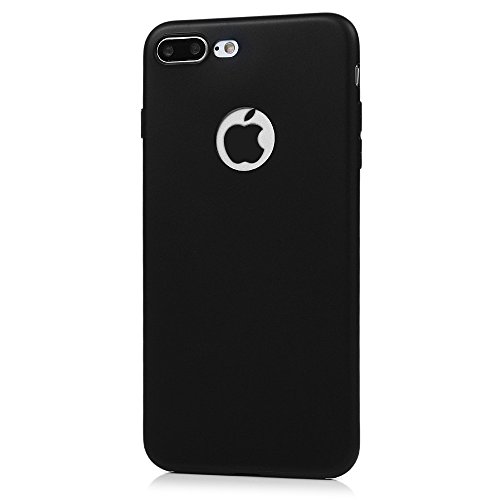 3x Funda iPhone 7 Plus  Carcasa Silicona Gel Case Ultra Delgado TPU Goma Flexible Cover para iPhone 7 Plus - Negro   rosa   sand  a roja