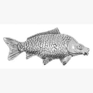 Pewter Pin Badge Fishing Common Carp