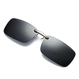 TW-Gläser TWISFER polarisierte Sonnenbrille für Brillenträger Überzieh-Sonnenbrille Herren und Damen Sonnenbrillen-Clip(Grau,One Size)