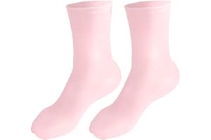 Kylewo Silikon Schutzsocken,1 Paar Silikon Socken Fuß Anti-Risse schützende Fußpflege-Socken ätherische Öl Gel Socken Beauty Salon Feuchtigkeitsspendende Anti Crack Fußpflegesocken