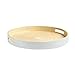 Produktbild Black Velvet Studio Serviertablett Cannes Natural / Grau Glänzend Taupe Farbe Circular den Snack oder Kaffee zu bringen Bambus 4 x 35 x 35 cm
