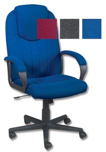 Trexus Intro Managers Armchair High Back 670mm Seat W520xD470xH440-540mm Blue